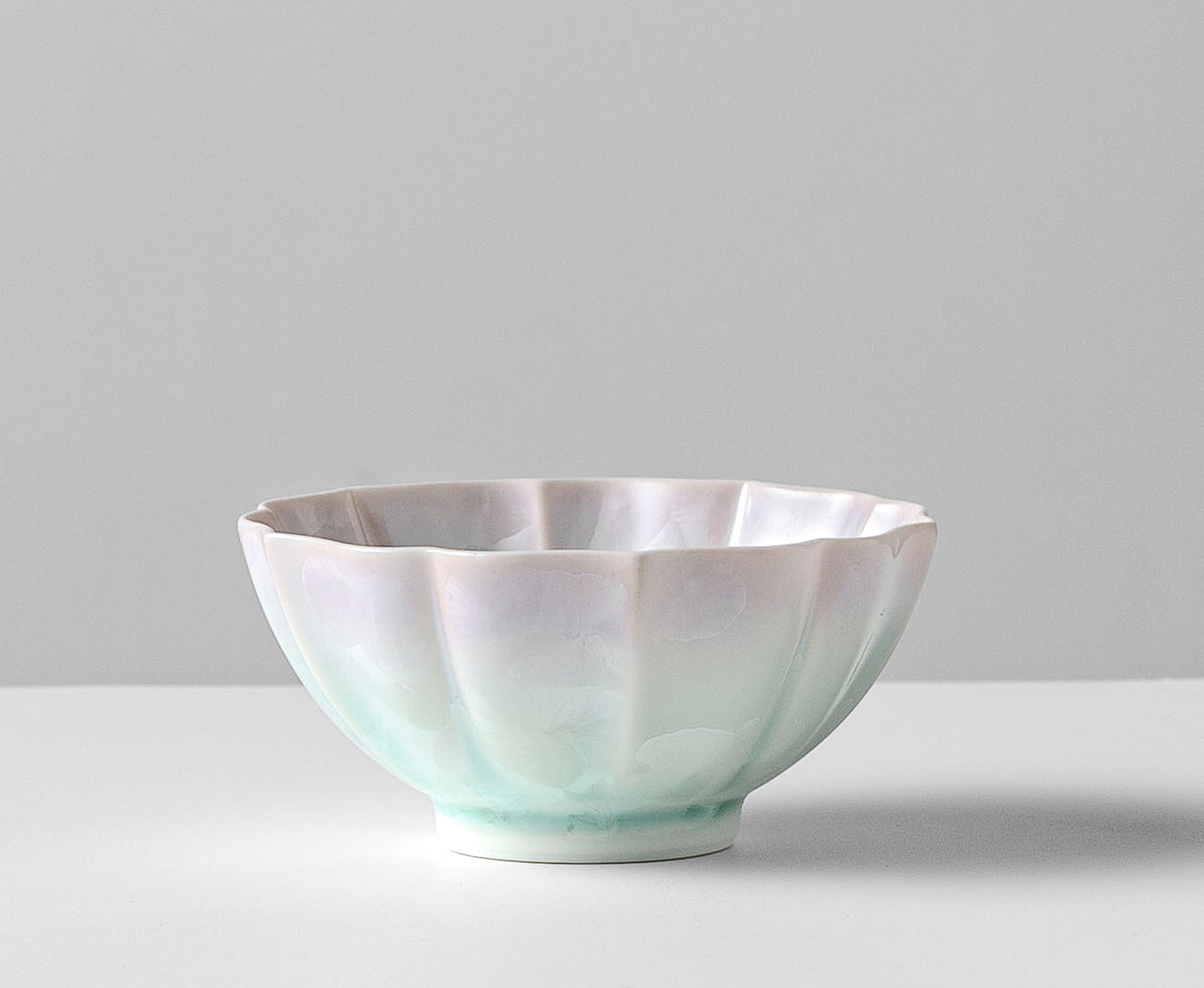 KilnDao · 'Floral Hue' Series Iridescent Crystal Glaze Tea Cup Set, 80ml - Gift Box for Two