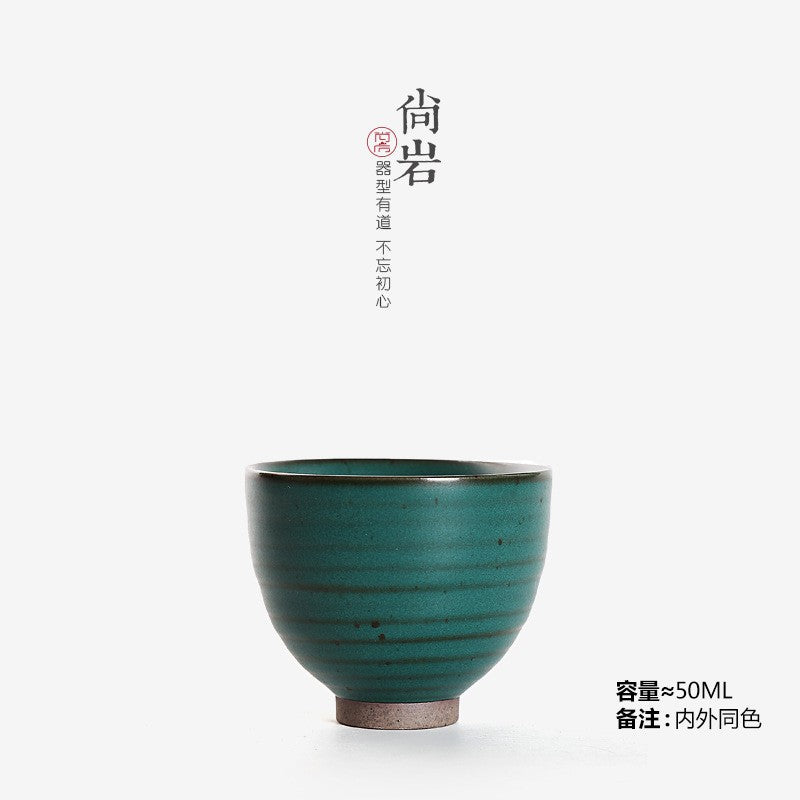 Stoneware Chinese creative tea cup single Cup handmade ceramic bucket fragrance Cup big kung fu tea set Tea Cup