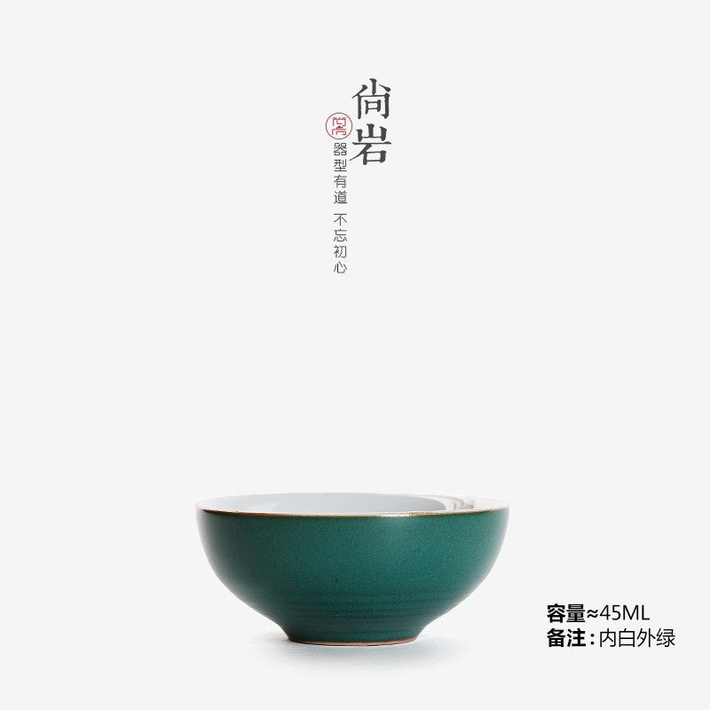 Stoneware Chinese creative tea cup single Cup handmade ceramic bucket fragrance Cup big kung fu tea set Tea Cup