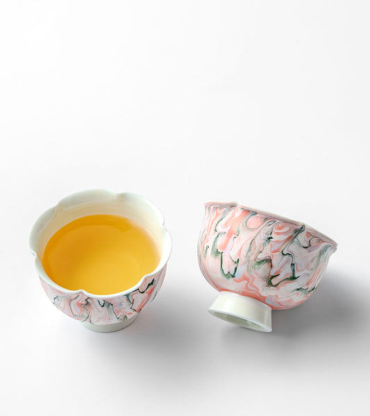 Dunhuang Feitian floral rim cup