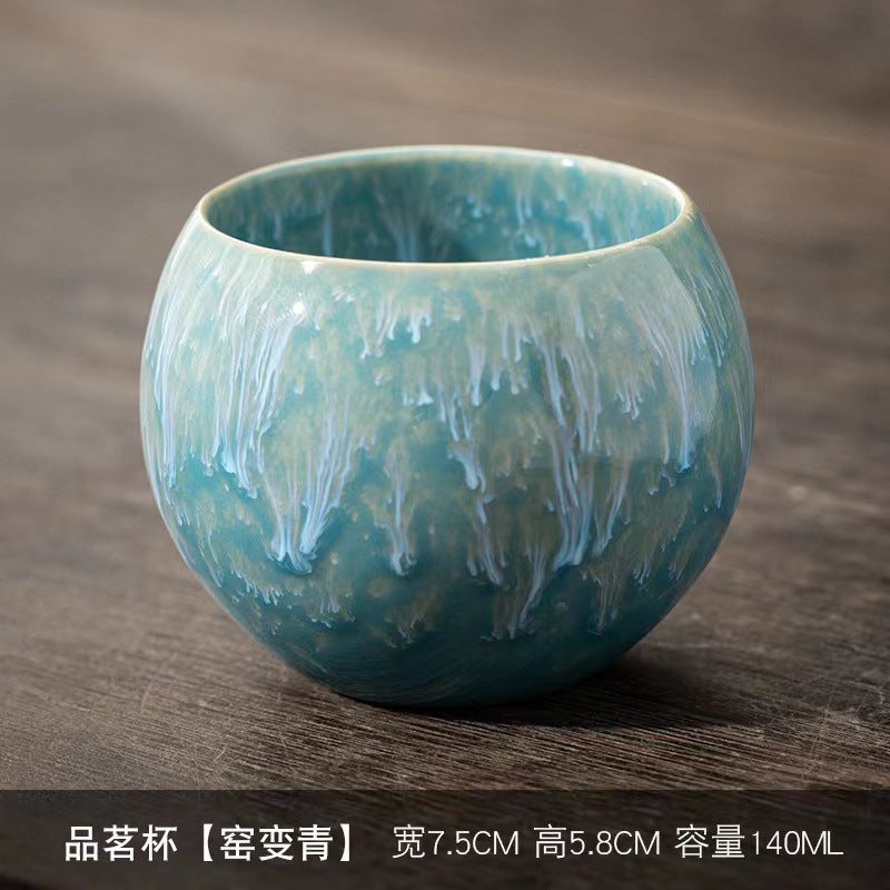 Yaojian teacup five-element cup Tianmu teacup single cup master cup tea cup gift box business gift wholesale