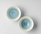 KilnDao 'Smoke Blue' Series Crystalline Glaze Master Cup | Icy Flower Pattern | Dehua Porcelain