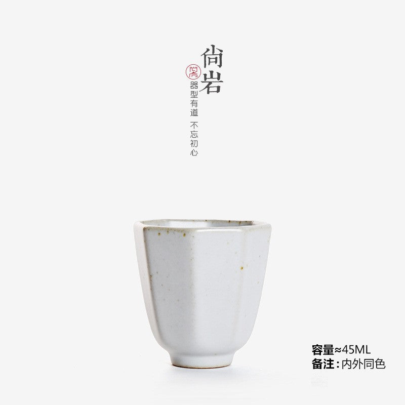 Stoneware Chinese creative tea cup single Cup handmade ceramic bucket fragrance Cup big kung fu tea set Tea Cup