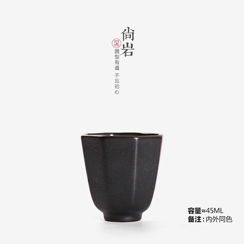 Stoneware Chinese creative tea cup single Cup handmade ceramic bucket fragrance Cup big kung fu tea set Tea Cup