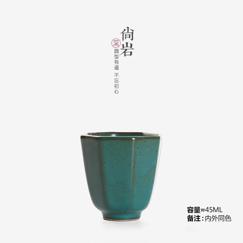 Stoneware Chinese creative tea cup single Cup handmade ceramic bucket fragrance Cup big kung fu tea set Tea Cup