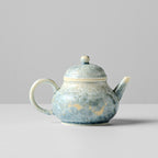 KilnDao 'Smoke Blue' Series Crystalline Glaze Master Cup | Icy Flower Pattern | Dehua Porcelain