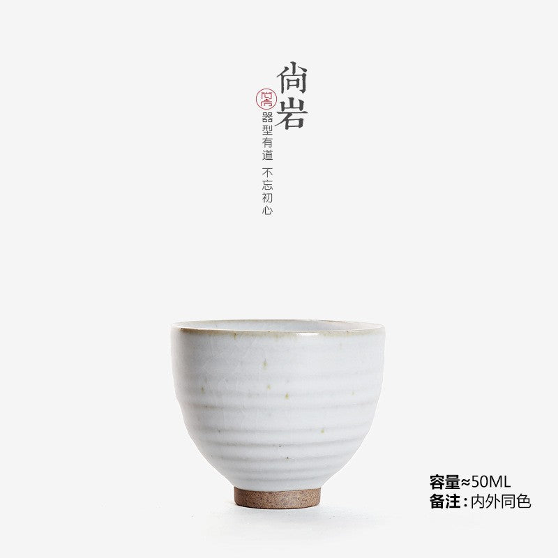 Stoneware Chinese creative tea cup single Cup handmade ceramic bucket fragrance Cup big kung fu tea set Tea Cup